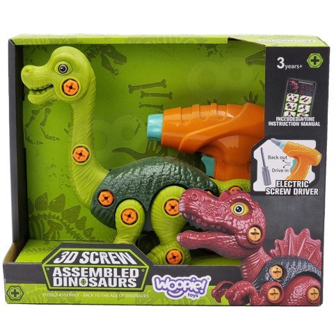  Dinozaur do Skręcania Zestaw Konstrukcyjny + Wiertarka 31 el.