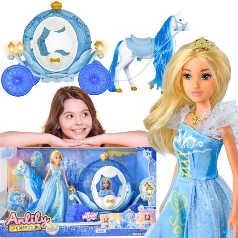  ROYAL Lalka Lodowa Księżniczka Lily i Magiczny Powóz Karoca Akcesoria