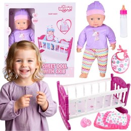  ROYAL Zestaw XL Opiekunka Lalka Jednorożec z Kołyską i Zestawem do Karmienia