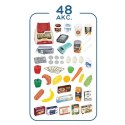  Sklep Supermarket z Wózkiem Sklepowym Waga Kasa Skaner + 48 Akc.