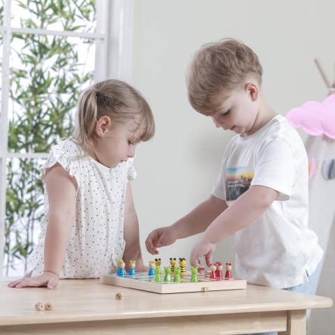  Drewniana gra Ludo Chińczyk