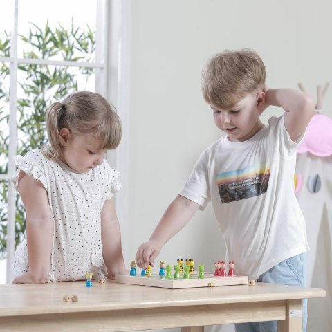  Drewniana gra Ludo Chińczyk