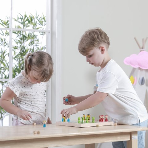  Drewniana gra Ludo Chińczyk