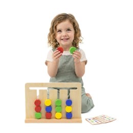  Gra Logiczna Odwzoruj Kolory i Figury Sorter Montessori