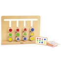  Gra Logiczna Odwzoruj Kolory i Figury Sorter Montessori