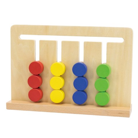  Gra Logiczna Odwzoruj Kolory i Figury Sorter Montessori