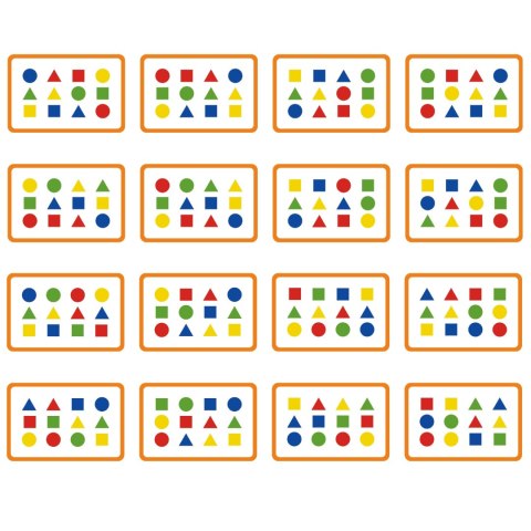  Gra Logiczna Odwzoruj Kolory i Figury Sorter Montessori