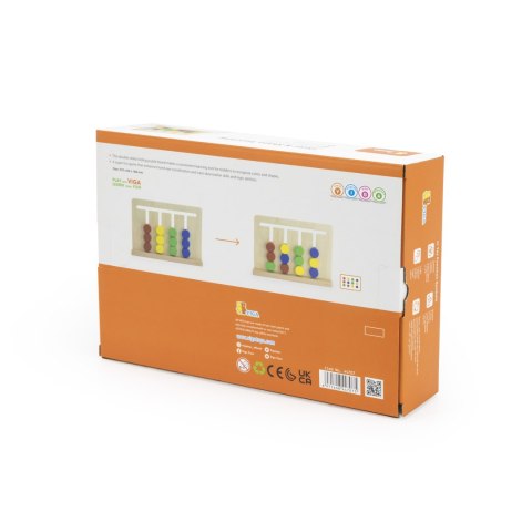  Gra Logiczna Odwzoruj Kolory i Figury Sorter Montessori