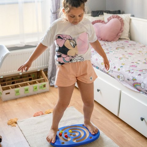  Sensoryczna Drewniana Deska do balansowania z labiryntem