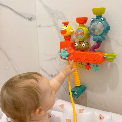  BABY Zabawka do Kąpieli Kranik Prysznic Fontanna Przelewowa Kaczuszka