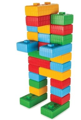  Klocki Konstrukcyjne XXL Zestaw z Samochodzikiem 43 el.