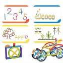  Klocki Konstrukcyjne Matematyczne 3D Edukacyjne 155 el.
