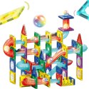  Klocki Magnetyczne Konstrukcyjne 3D Zestaw Edukacyjny Tor Kulkowy 105el.