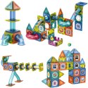  Klocki Magnetyczne Konstrukcyjne 3D Zestaw Edukacyjny Tor Kulkowy 42 el.