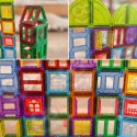  Klocki Magnetyczne Konstrukcyjne 3D Zestaw Edukacyjny Zamek 100el.