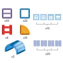  Klocki Magnetyczne Konstrukcyjne 3D Zestaw Edukacyjny Zamek 100el.