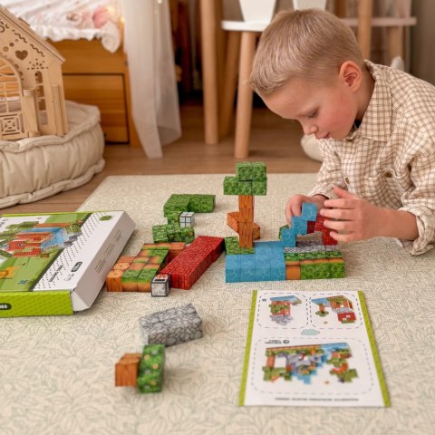  Klocki Magnetyczne Konstrukcyjne Świat Klocków 108 el.