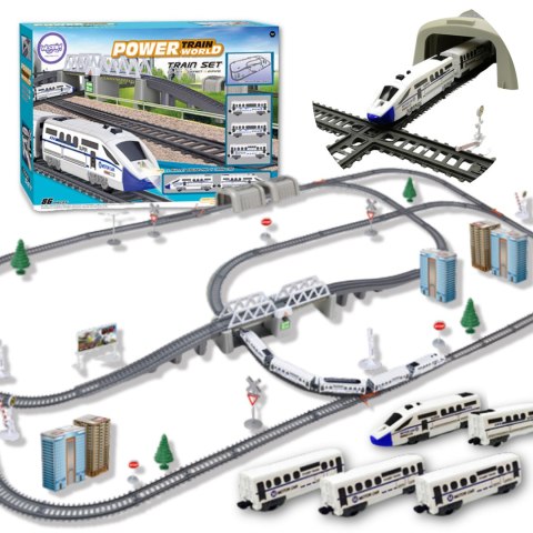  Kolejka Elektryczna Ogromny 914 cm Tor Most Tunel 86 el.