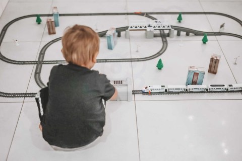  Kolejka Elektryczna Ogromny 914 cm Tor Most Tunel 86 el.