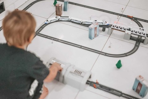  Kolejka Elektryczna Ogromny 914 cm Tor Most Tunel 86 el.