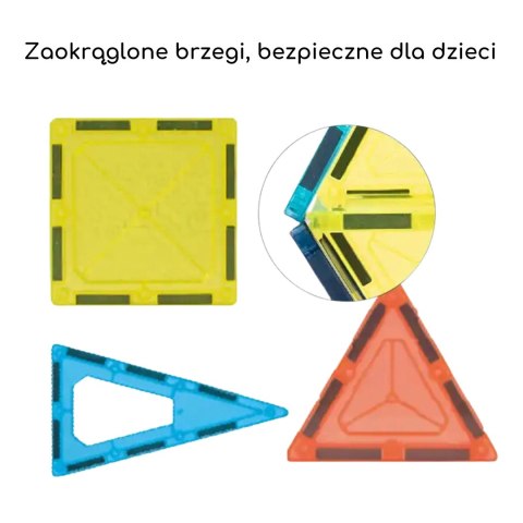  Magnetyczne Klocki Konstrukcyjne 7,5 cm Parking 112 el