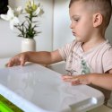  Piasek Kinetyczny 1,5 kg Zestaw XXL ZOO Safari Stolik z Foremkami
