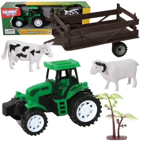  Traktor Rolniczy z Przyczepką i Zwierzętami