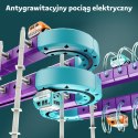  Zestaw Konstrukcyjny Magnetyczny Tor Kolejowy z Efektem Przyciągania 38 el.