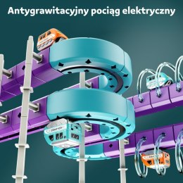  Zestaw Konstrukcyjny Magnetyczny Tor Kolejowy z Efektem Przyciągania 38 el.