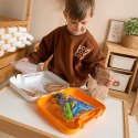  Zestaw Piasek Kinetyczny Plac Budowy w Walizce Pojazdy 1kg
