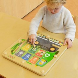  Tablica Magnetyczna Segregowanie Odpadów Ciężarówka do Recyklingu Montessori