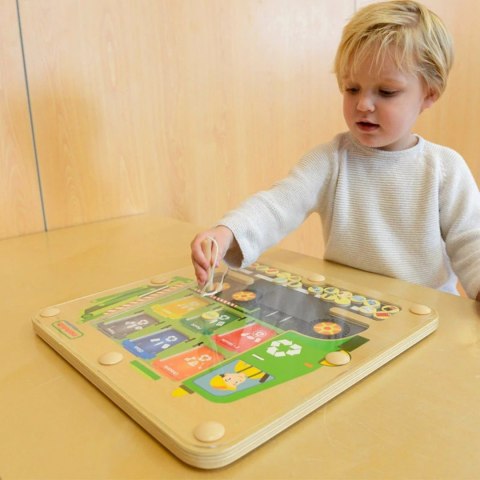  Tablica Magnetyczna Segregowanie Odpadów Ciężarówka do Recyklingu Montessori