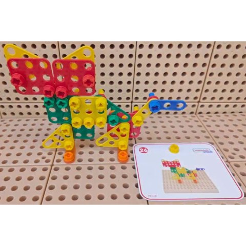  Zestaw Geometrycznych Kształtów Klocków do Paneli Ściennych STEM 260 el.