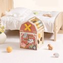TOOKY TOY Drewniana Stodoła Aktywności Sorter Liczydło Montessori