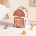 TOOKY TOY Drewniana Stodoła Aktywności Sorter Liczydło Montessori