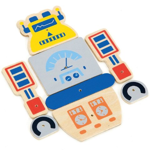  Drewniana Przybijanka Roboty 45 elementów Montessori