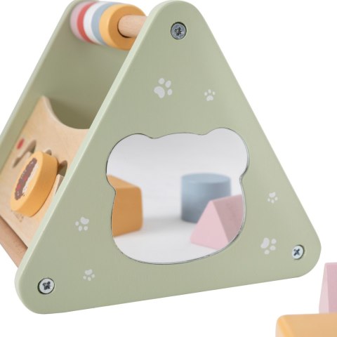  Drewniana Układanka Sorter Kształtów Montessori Klocki Liczydło PolarB