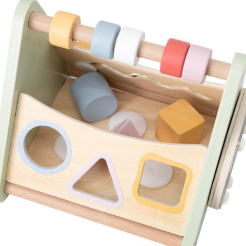  Drewniana Układanka Sorter Kształtów Montessori Klocki Liczydło PolarB