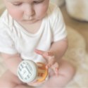 POLARB Drewniana Grzechotka Sesnsoryczna Piłka Montessori Niemowląt 0+