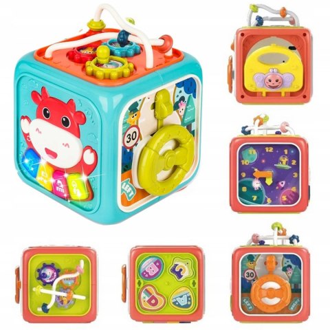  BABY Interaktywna Kostka Sensoryczna Edukacyjna Montessori Sorter 6w1