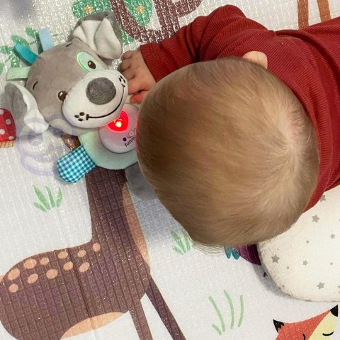  BABY Interaktywny Pluszak Przytulanka dla Niemowląt Światło Dźwięk Piesek Usypiacz