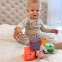  BABY Klocki Sensoryczne Zwierzątka Układanka do Ściskania + Dźwięk 6 el.