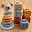  BABY Miękkie Gumowe Klocki Sensoryczne Zestaw 3w1 Miś