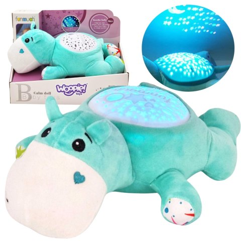  BABY Przytulanka Projektor 2w1 Usypiacz Hipopotam