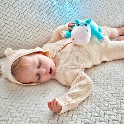  BABY Przytulanka Projektor 2w1 Usypiacz Hipopotam
