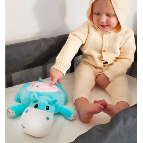  BABY Przytulanka Projektor 2w1 Usypiacz Hipopotam