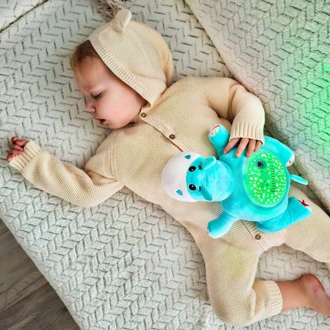  BABY Przytulanka Projektor 2w1 Usypiacz Hipopotam