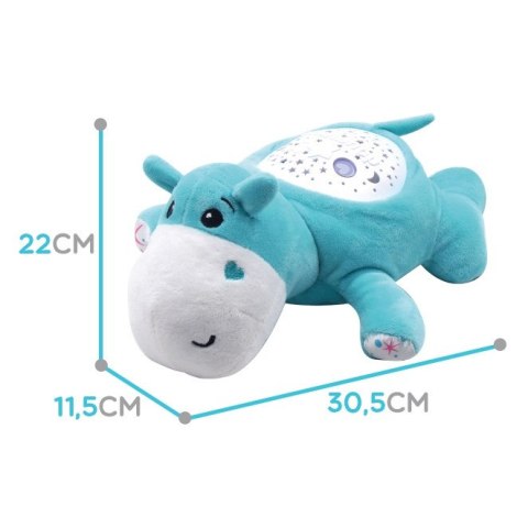  BABY Przytulanka Projektor 2w1 Usypiacz Hipopotam