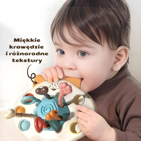  BABY Zabawka Sensoryczna Montessori Gryzak Grzechotka Wielofunkcyjny Lis