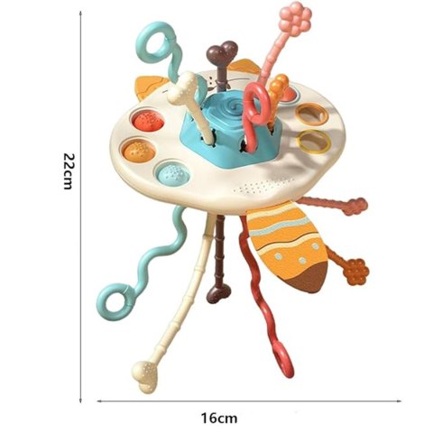  BABY Zabawka Sensoryczna Montessori Gryzak Grzechotka Wielofunkcyjny Lis